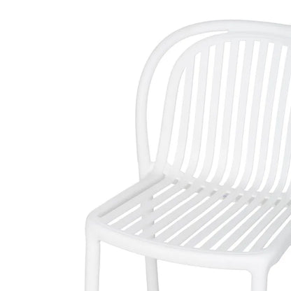 Silla de Jardín apilable Contract en color blanco, Pack 2 unidades
