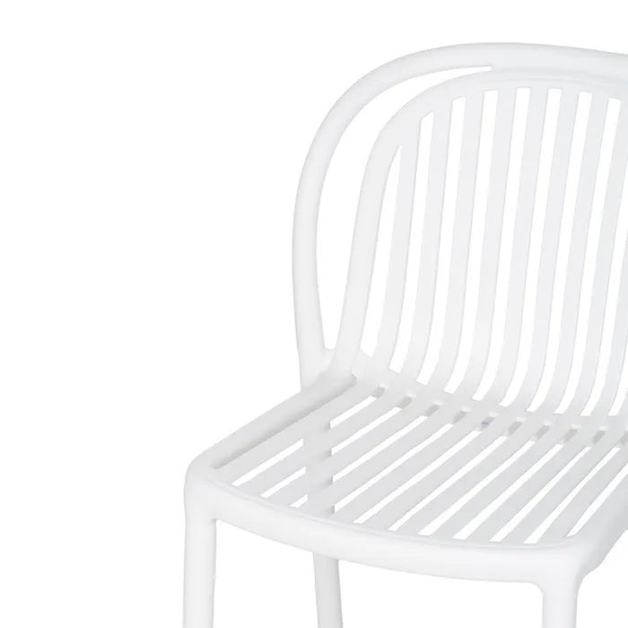 Silla de Jardín apilable Contract en color blanco, Pack 2 unidades