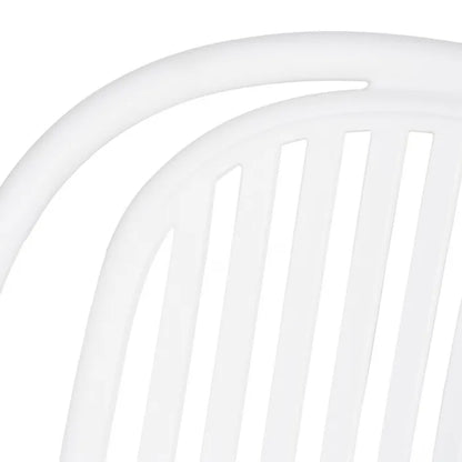 Silla de Jardín apilable Contract en color blanco, Pack 2 unidades