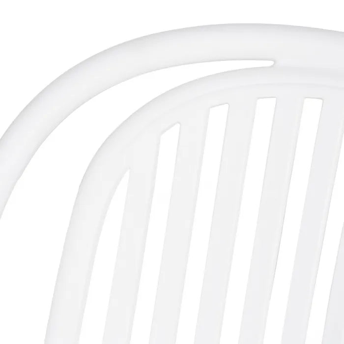 Silla de Jardín apilable Contract en color blanco, Pack 2 unidades