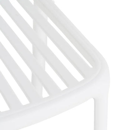 Silla de Jardín apilable Contract en color blanco, Pack 2 unidades