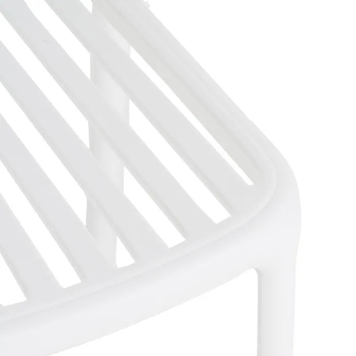 Silla de Jardín apilable Contract en color blanco, Pack 2 unidades