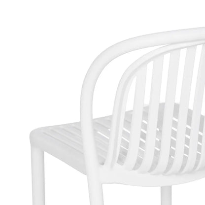 Silla de Jardín apilable Contract en color blanco, Pack 2 unidades