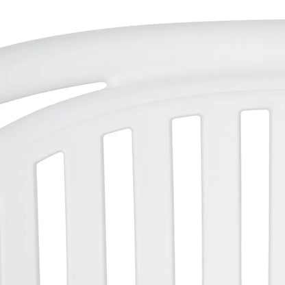 Silla de Jardín apilable Contract en color blanco, Pack 2 unidades