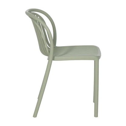 Silla de Jardín apilable Contract en color Verde, Pack 2 unidades