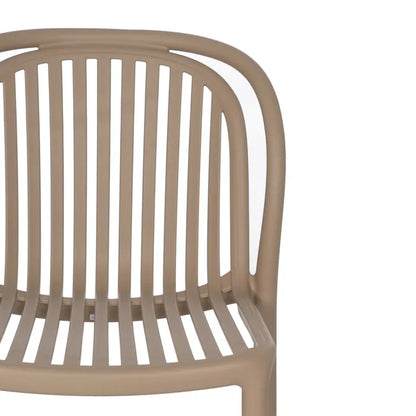 Silla de Jardín apilable Contract en color Marrón, Pack 2 unidades