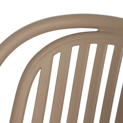 Silla de Jardín apilable Contract en color Marrón, Pack 2 unidades