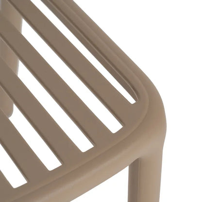 Silla de Jardín apilable Contract en color Marrón, Pack 2 unidades