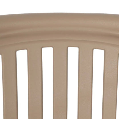 Silla de Jardín apilable Contract en color Marrón, Pack 2 unidades