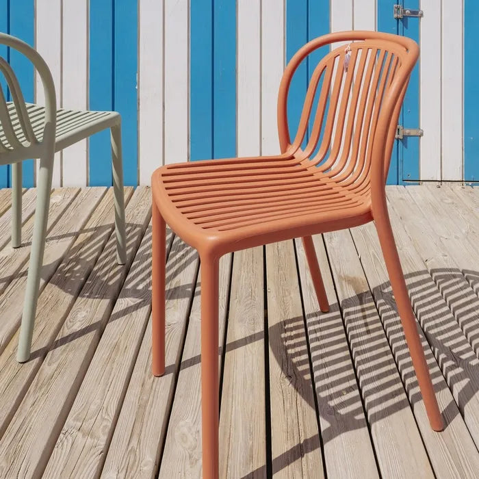 Silla de Jardín apilable Contract en color Terracota, Pack 2 unidades