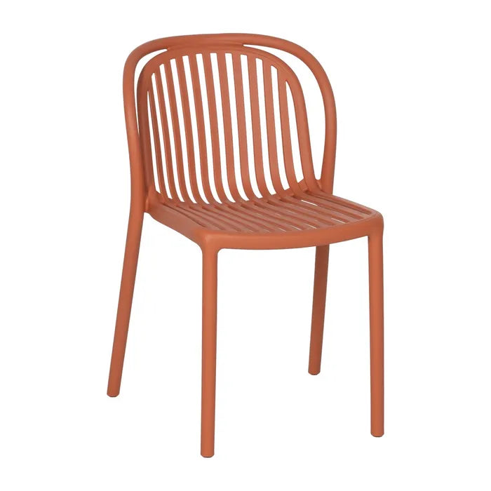 Silla de Jardín apilable Contract en color Terracota, Pack 2 unidades