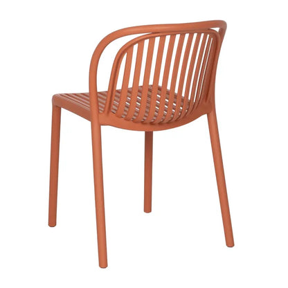 Silla de Jardín apilable Contract en color Terracota, Pack 2 unidades