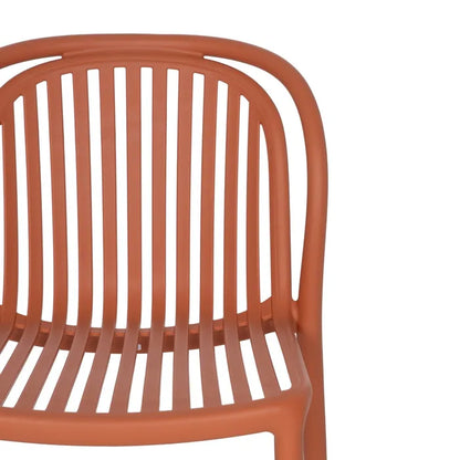 Silla de Jardín apilable Contract en color Terracota, Pack 2 unidades