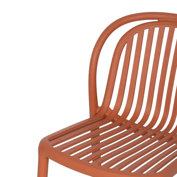 Silla de Jardín apilable Contract en color Terracota, Pack 2 unidades