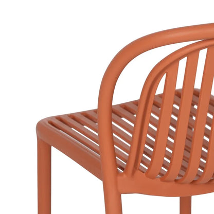 Silla de Jardín apilable Contract en color Terracota, Pack 2 unidades