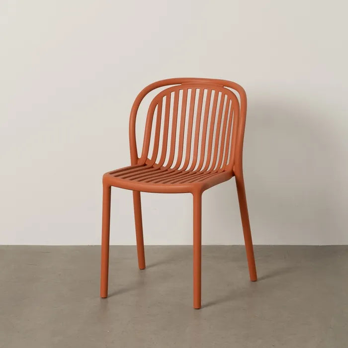 Silla de Jardín apilable Contract en color Terracota, Pack 2 unidades