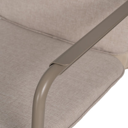 Conjunto de jardín de acero de exterior en color piedra