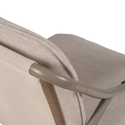 Conjunto de jardín de acero de exterior en color piedra