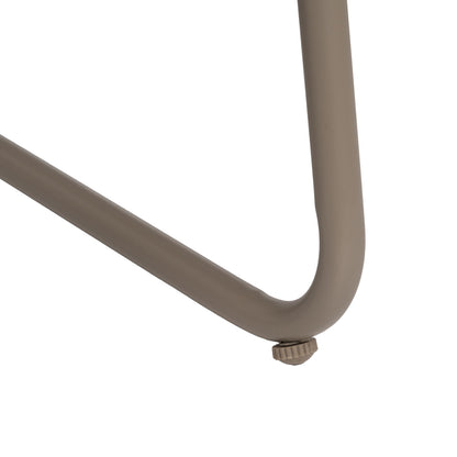 Conjunto de jardín de acero de exterior en color piedra