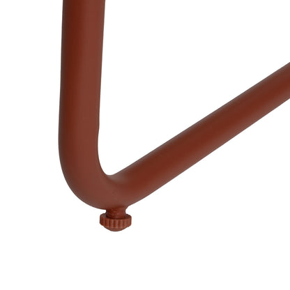 Conjunto de jardín de acero de exterior en color burdeos