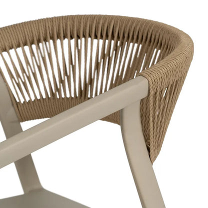 Silla de Jardín apilable en color Beige, Pack de 2u