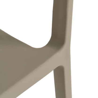 Silla de Jardín apilable en color Beige, Pack de 2u