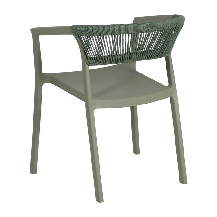 Silla de Jardín apilable en color Verde, Pack de 2u
