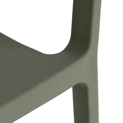 Silla de Jardín apilable en color Verde, Pack de 2u