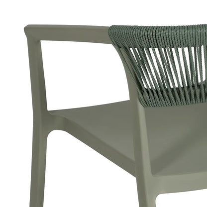 Silla de Jardín apilable en color Verde, Pack de 2u