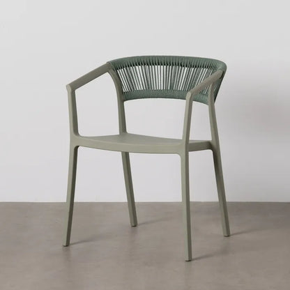 Silla de Jardín apilable en color Verde, Pack de 2u