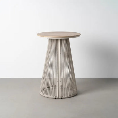 Mesa Alta de Exterior de Polywood y Rattán 70x70x100cm