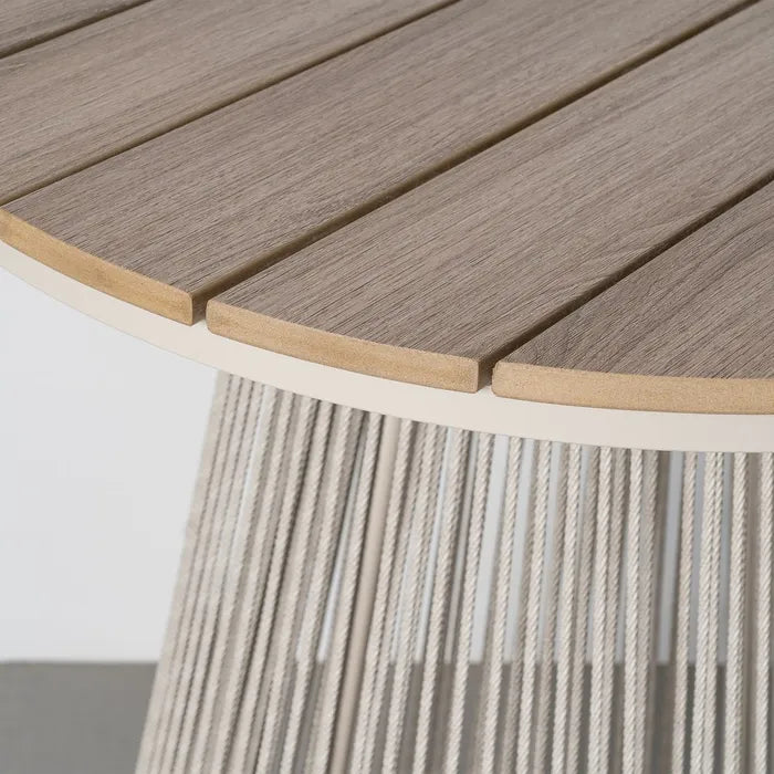 Mesa Alta de Exterior de Polywood y Rattán 70x70x100cm