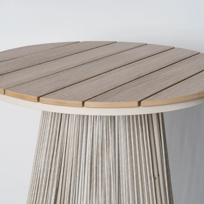 Mesa Alta de Exterior de Polywood y Rattán 70x70x100cm