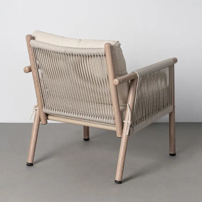 Conjunto de Jardín de Exterior Acero y Ratán Salina