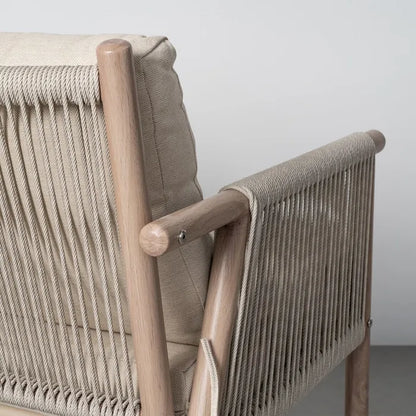 Conjunto de Jardín de Exterior Acero y Ratán Salina