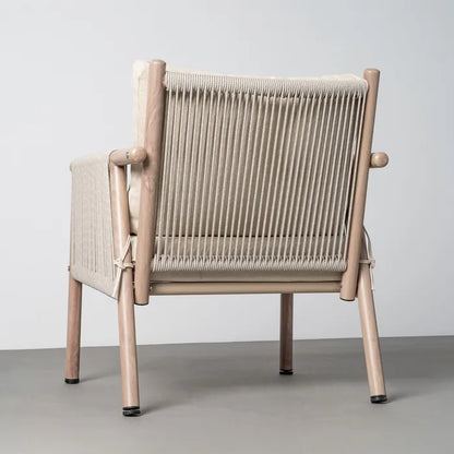 Conjunto de Jardín de Exterior Acero y Ratán Salina