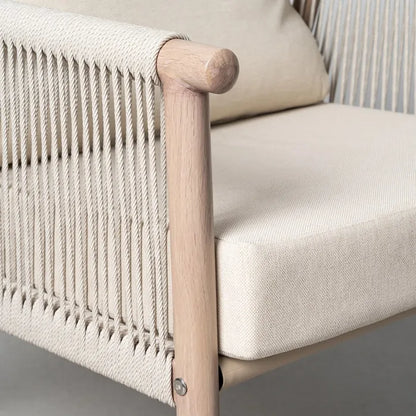 Conjunto de Jardín de Exterior Acero y Ratán Salina