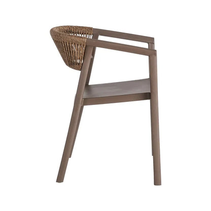 Silla de Jardín apilable en color Café, Pack 2u
