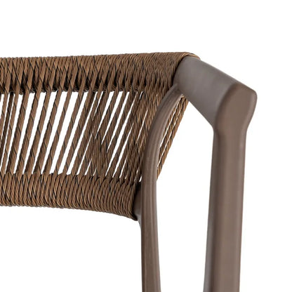 Silla de Jardín apilable en color Café, Pack 2u