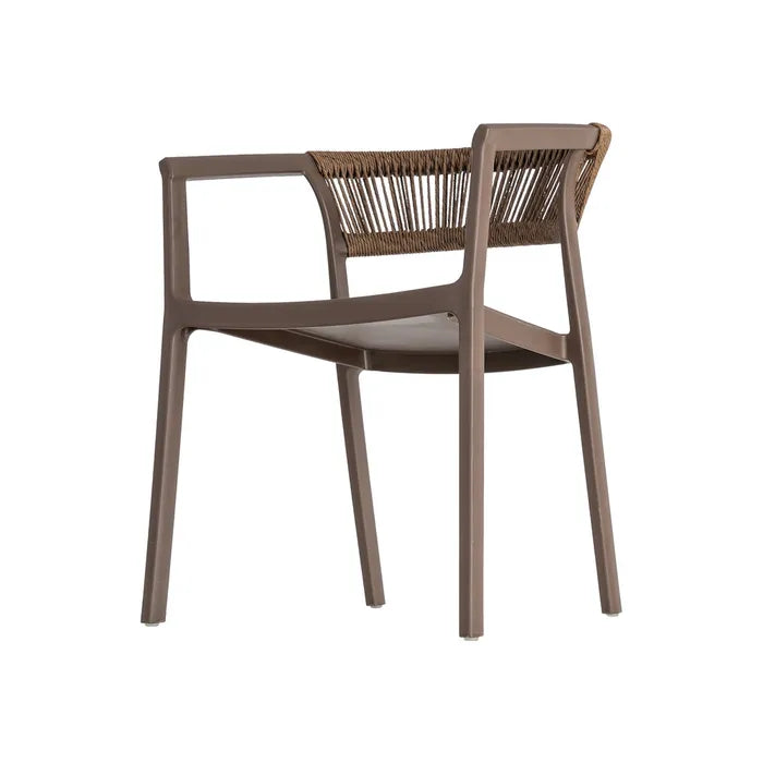 Silla de Jardín apilable en color Café, Pack 2u