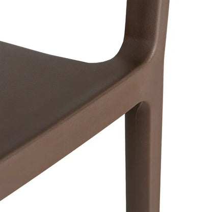 Silla de Jardín apilable en color Café, Pack 2u