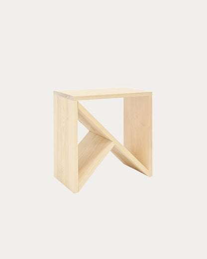 Pack de 2 Mesitas de Noche de Madera Natural Maciza Tossa en varios colores y medidas