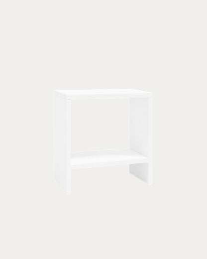 Mesita de Noche de Madera Natural Maciza Calella