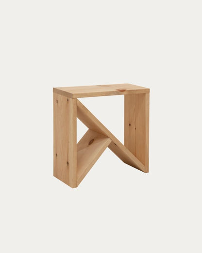 Pack de 2 Mesitas de Noche de Madera Natural Maciza Tossa en varios colores y medidas