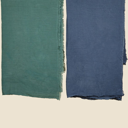 Plaid de Algodón 130x160cm en color Azul