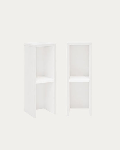 Pack de 2 Mesits de Noche de Madera Natural en varios colores 60x20cm Cadaqués