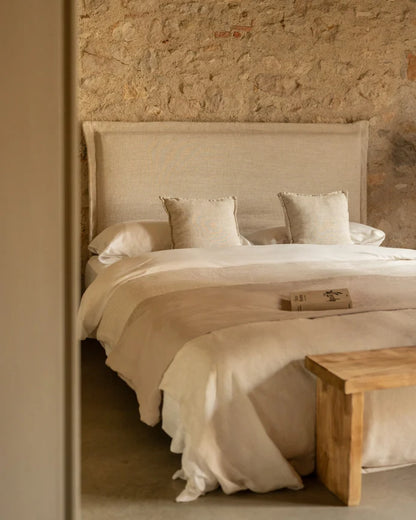 Cabecero tapizado de lino Tavertet en varios colores y medidas