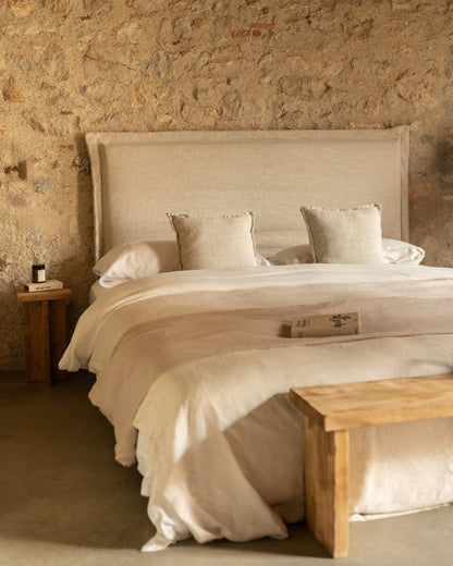 Cabecero tapizado de lino Tavertet en varios colores y medidas