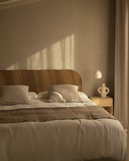 Cabecero Desenfundable Llançà, de lino en varios colores y medidas