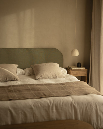 Cabecero Desenfundable Llançà, de lino en varios colores y medidas
